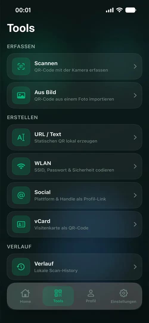 VIVEQODE iOS app slot scheduler showing planned content slots